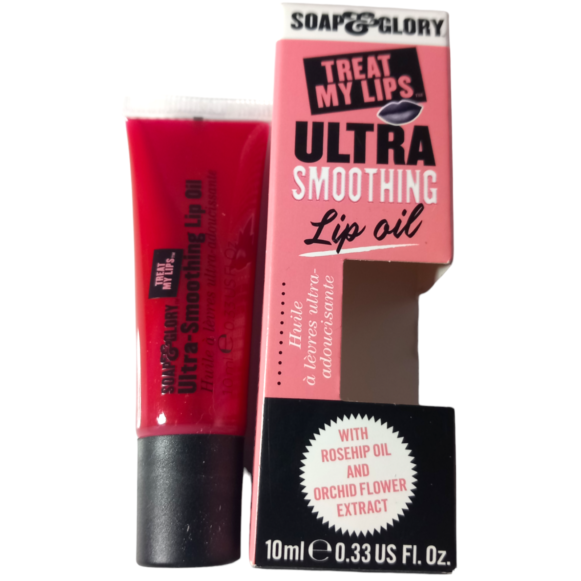 Soap & Glory Treat My Lips Ultra-Smoothing Oil, Sheer Pink - Rosehip Oil + Orchid Flower Extract Hydrating Treatment - Image 2